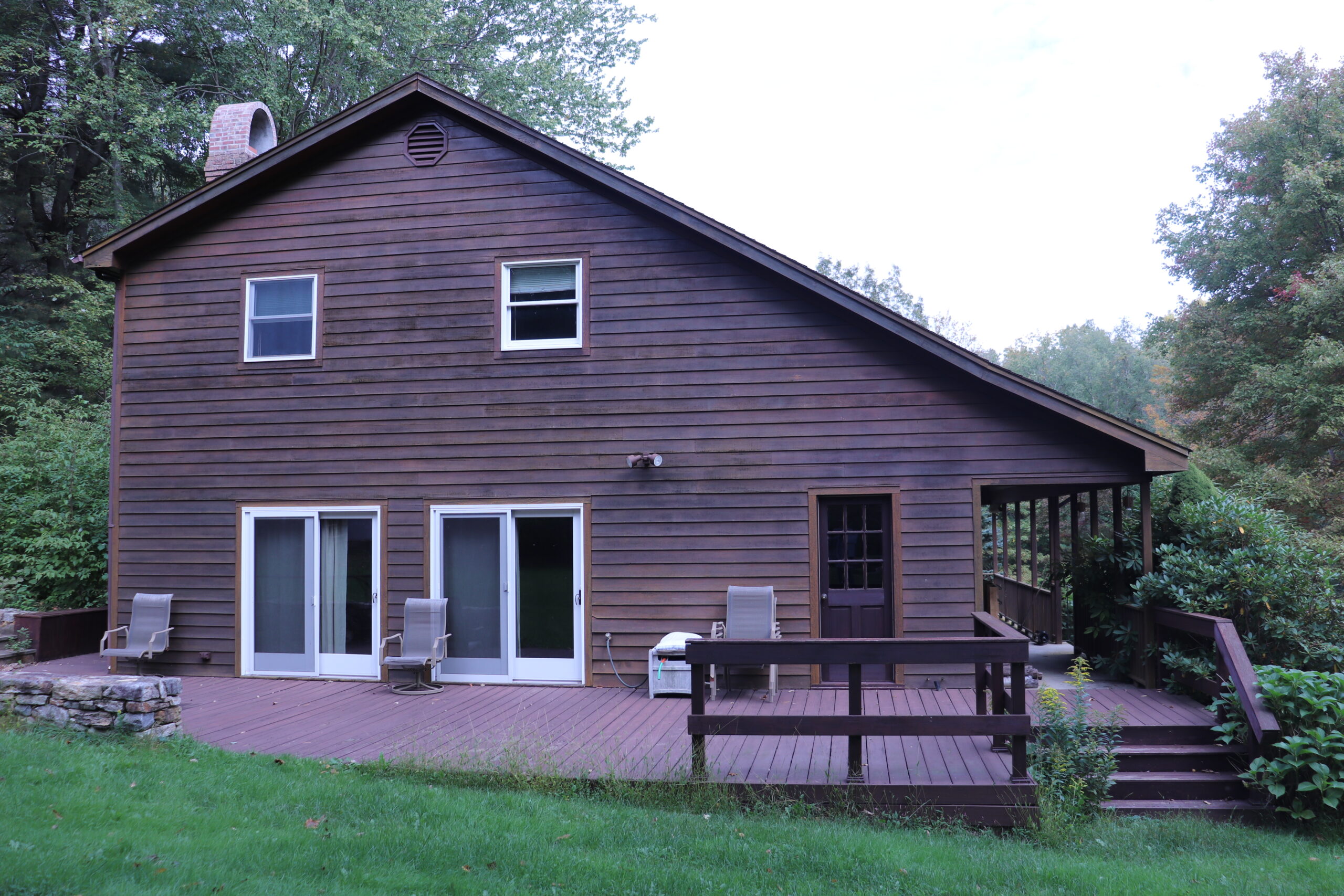 Exterior view of 203k renovated home in Connecticut