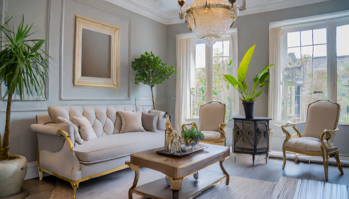 Charming classic living room design