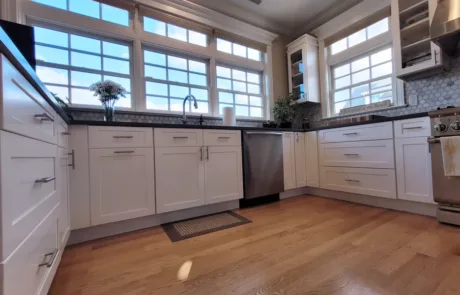 interior view of remodeled luxury kitchen in fairfield CT
