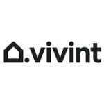 The image shows the Vivint company logo, which features a stylized house icon followed by the text "vivint." in lowercase letters.