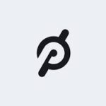 Black stylized "P" logo of Peloton on a light grey background.