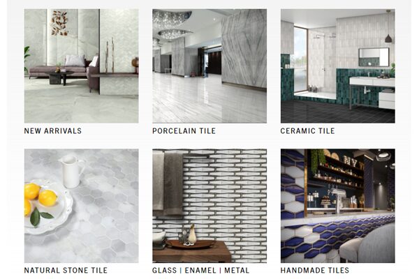 view of genrose's luxury tile and stone selection