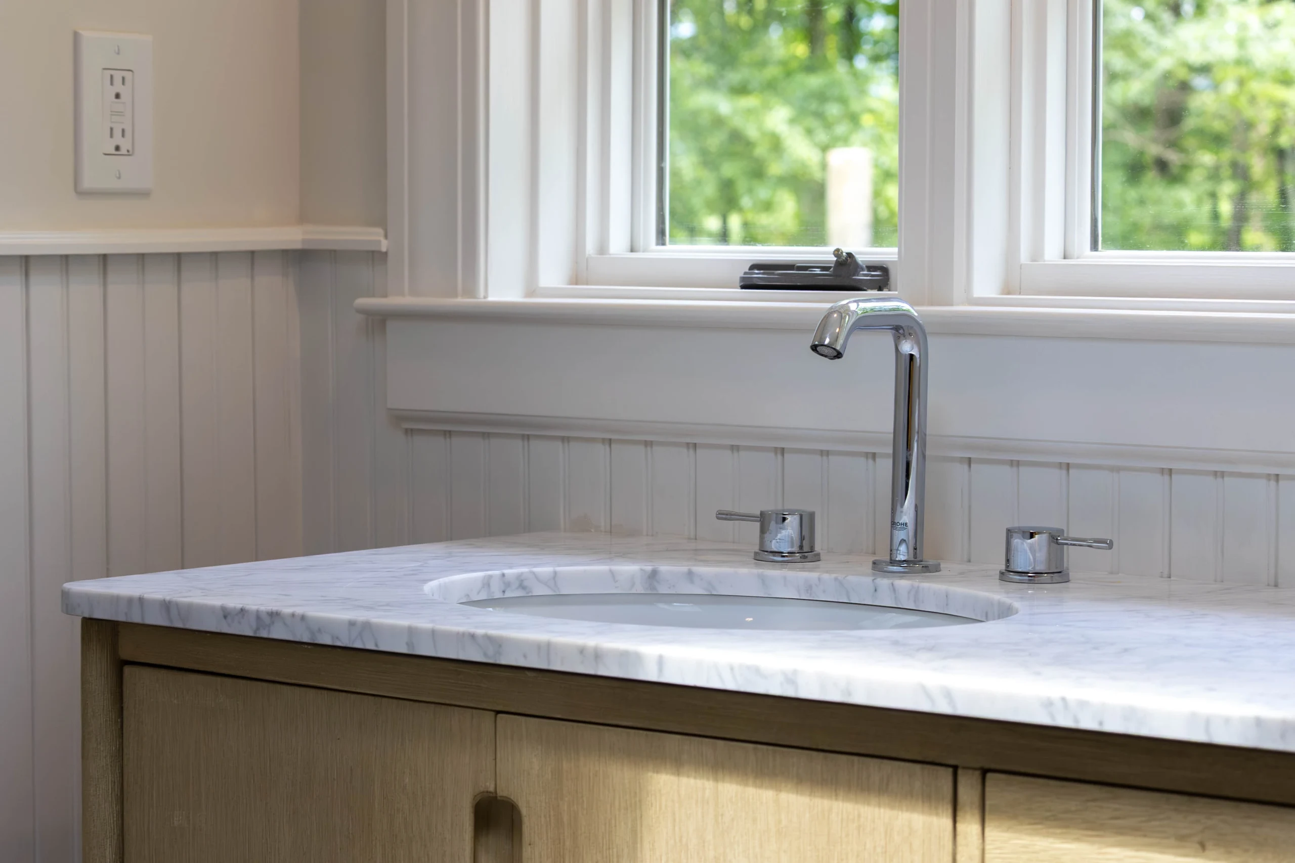 Primary Bathroom Vanity - Kent, CT Dormer Addition