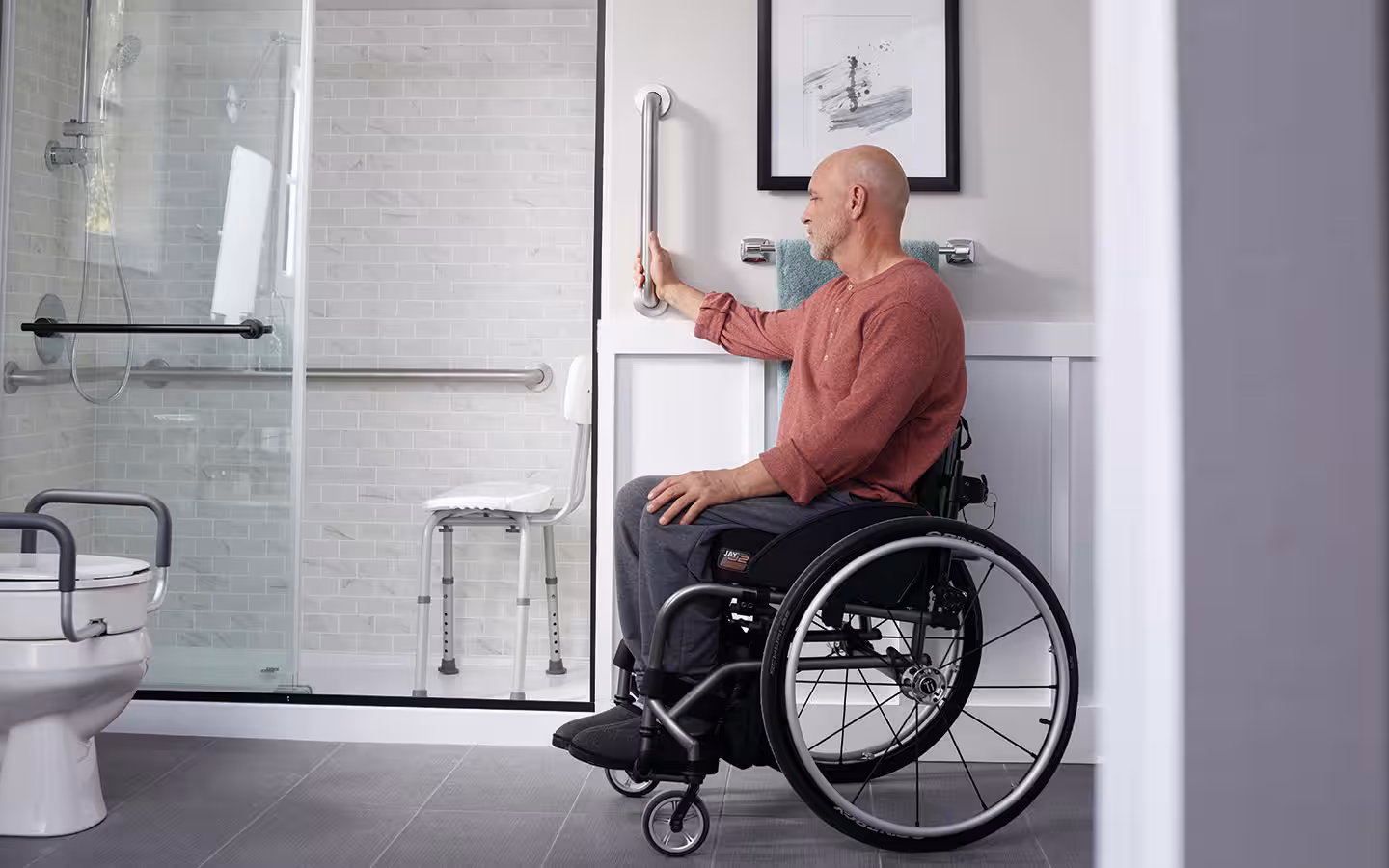 Accessible Bathroom with Grab Bars